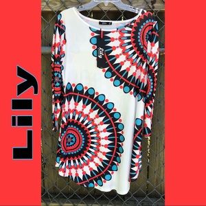 Lily. XL/18W.    Swing Tunic. NWT